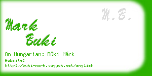 mark buki business card